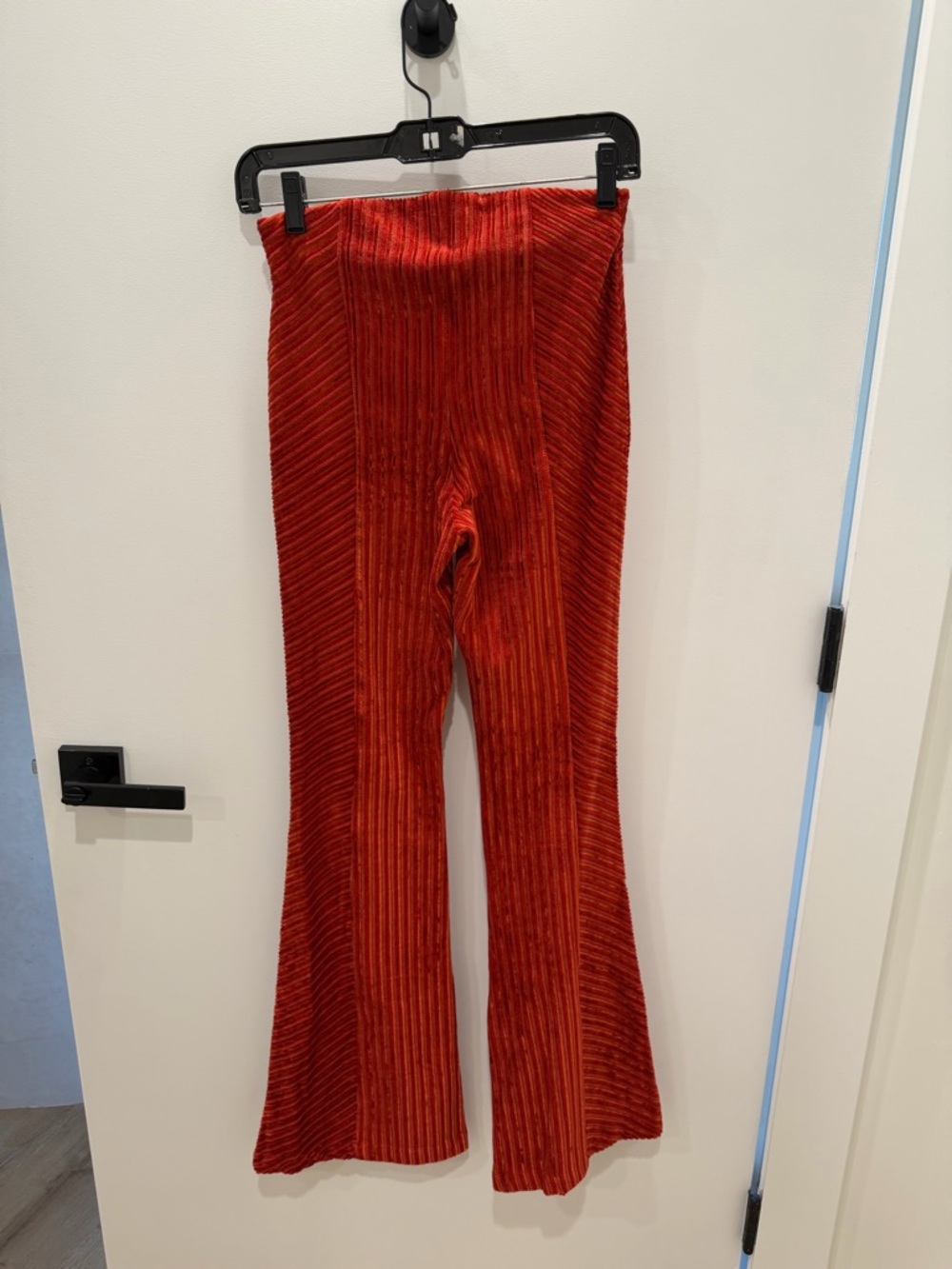 Free People Ribbed Velvet Pants in Deep Rust - Picture 3 of 3